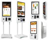 Kiosque interactif à écran tactile pour paiement, informations, billetterie, enregistrement, commande, sur pied ou mural