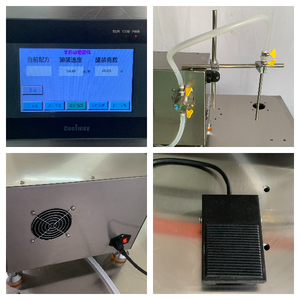 <span class=keywords><strong>Machine</strong></span> de <span class=keywords><strong>remplissage</strong></span> DC.B05 en acier inoxydable 304 - Remplisseuse de pâte liquide de qualité alimentaire 0-20 bouteilles/min - Product Image 3