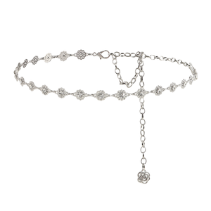 Chaîne de corps en métal argenté ultra-fine KARATS Fashion avec boucle, 105 cm, idéale pour l'été et toutes les occasions - Product Image 1