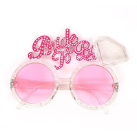 Poule Bachelorette fête lunettes nuptiale douche coeur forme mariée à être demoiselle d'honneur lunettes de soleil femmes mariage décoration faveurs