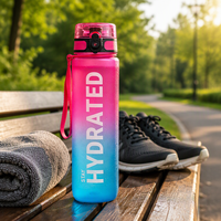 Bouteille d'eau sport de 32 oz, réutilisable, grande capacité, pour la salle de sport, la remise en forme, les sports de plein air, logo personnalisé OEM