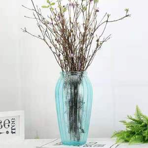 مزهرية زجاجية ملونة بنمط البحر المتوسط مصنوعة في المصنع - Product Image 3