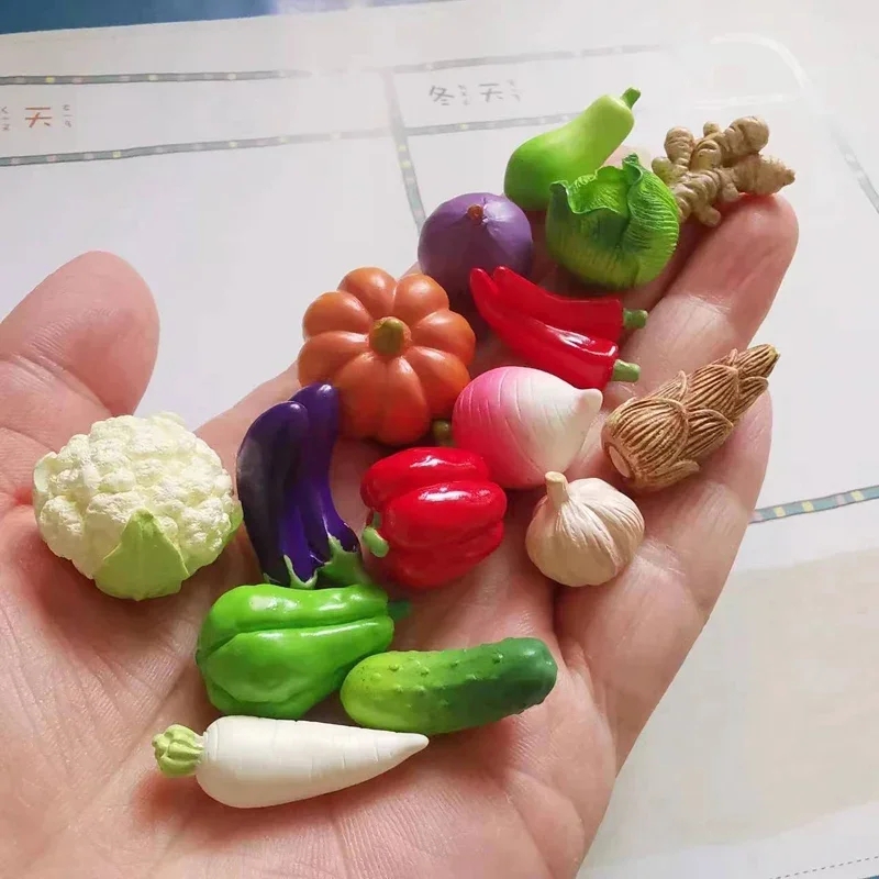 Dollhouse Miniature Vegetables Model Kitchen Food Accessories For Dolls House Decoration Kids Pretend Play Toys