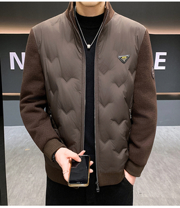 Giacca Puffer Impermeabile da <span class=keywords><strong>Uomo</strong></span> di Alta Qualità con Colletto, Abbigliamento Invernale da Esterno in Offerta - Product Image 1