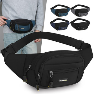 Fashion Men's Fanny Pack Large Capacity Oxford Cloth Waist Bag Everyday Use Black Blue Gray Dark Blue - Product Image 1