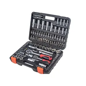 High Quality Chrome Vanadium Tool 108 pcs Socket Set Red Screw Bit