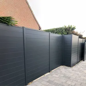 Sustainable Modern 8 Foot Garden Privacy Metal Outdoor Privacy Fence Panels Horizontal Yard Fence Privacy Slat Fence