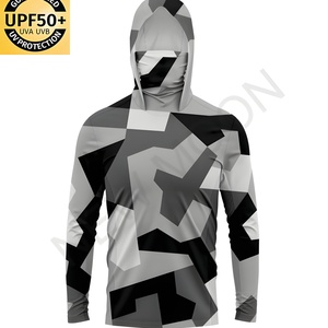 เสื้อฮู้ดดี้กันแดด UPF50+ แห้งเร็ว ประสิทธิภาพสูง สำหรับตกปลา สวมใส่สบาย แขนยาว ลายพราง สำหรับผู้ชาย - Product Image 6
