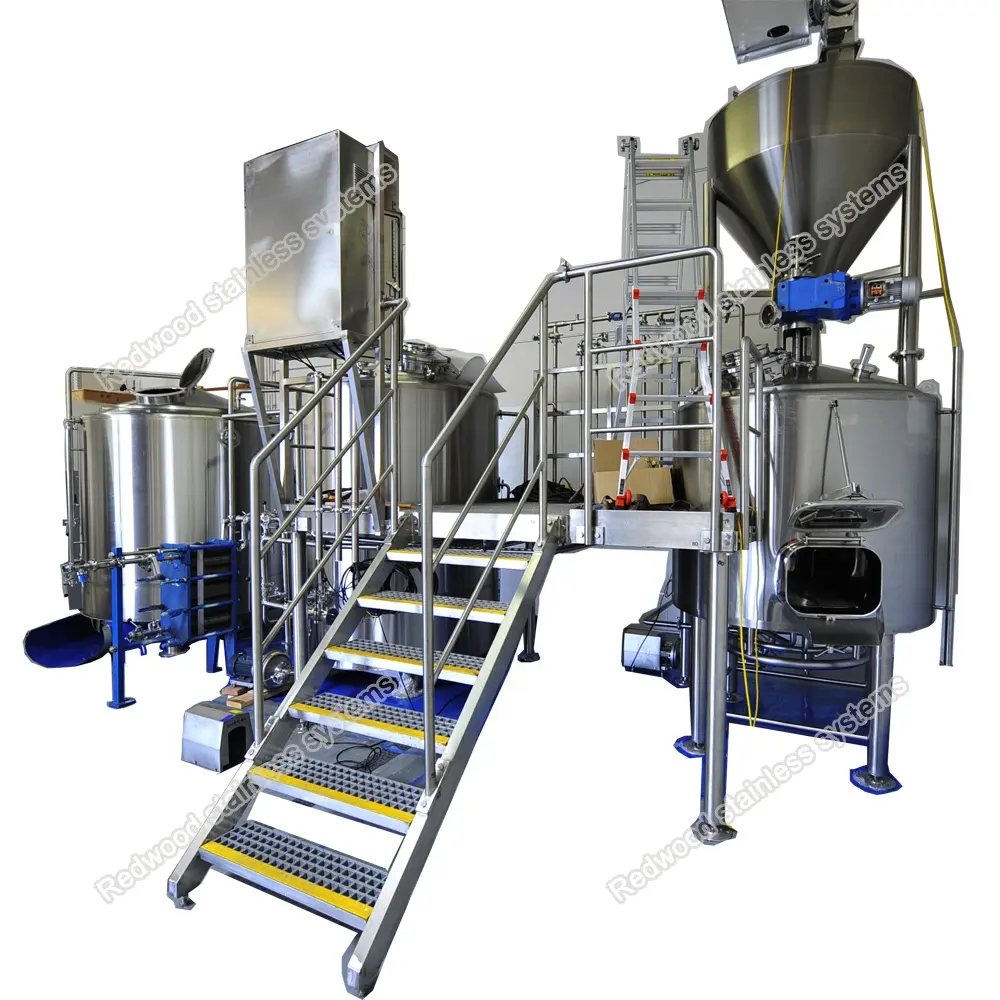 10bbl Craft Brewhouse Microbrewery Brewhouse Systemレストラン/ホテル/パブターンキープロジェクト用の工業用ビール醸造設備