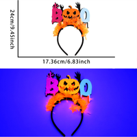 Diadema de disfraz con diseño temático de Halloween, estilo fantasma y tridente, para fiestas de cosplay y decoración de fiestas.
