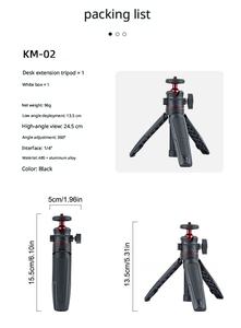 Nouveau trépied léger MA09 2026 pour téléphone portable, diffusion en direct, avec verrouillage rotatif, capacité de charge 500g, design pliable - Product Image 2
