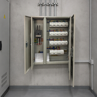 Boîtier de distribution électrique mural basse tension en métal pour système de contrôle de puissance