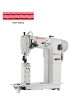 Machine à coudre industrielle MRS810 MRS820 à aiguille simple ou double, type colonne, pour la fabrication de sacs et de cuir
