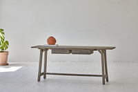 Table d'angle en bois de pin blanc nouvelle collection, gaucoupes naturelles souples, console rétro