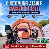Tente Gonflable Personnalisée Imperméable avec Toit et Parois Latérales Imprimés en Oxford 400D, Gazebo Événementiel Hermétique pour Activation de Marque en Extérieur