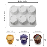 Nouveau moule en silicone rond en dentelle 2026 pour gâteaux, chocolats, gelées et puddings, de qualité alimentaire, pour ustensiles de cuisine domestiques