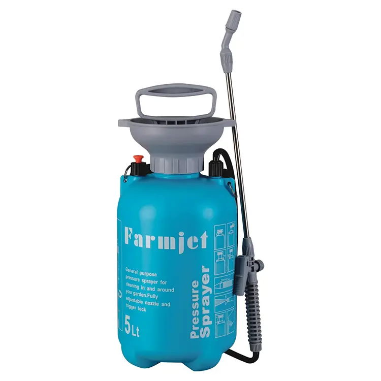 Farmjet-bomba de presión Manual para jardín, rociador de presión de aire Manual con boquilla ajustable de 5L