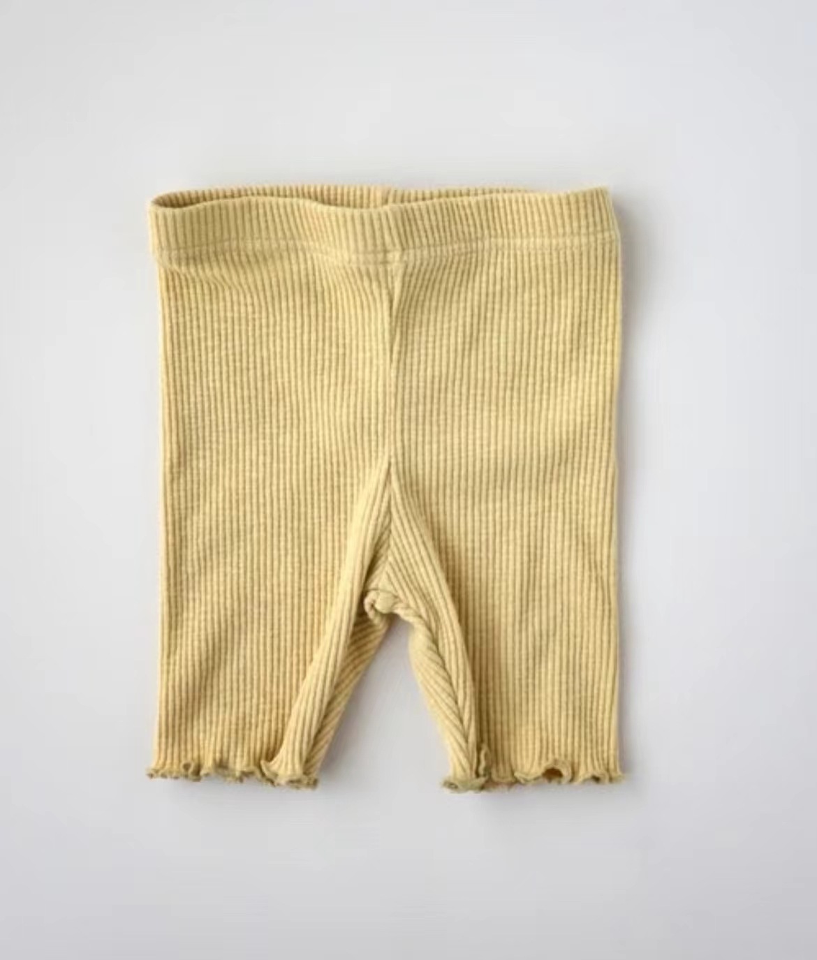 Pantaloni da ciclismo in cotone e bamboo Pippi - giallo crema