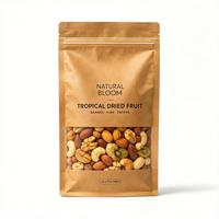 Sachet refermable à fermeture éclair pour fruits secs, emballage alimentaire, pochettes de conservation, impression de logo personnalisée