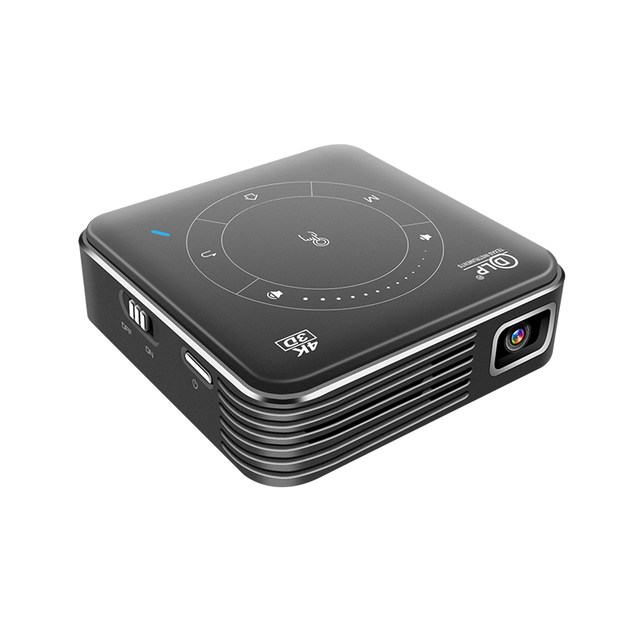 Newest Portable Projectors 2.4/5G Wifi P11 Android 9.0 DLP 55 Lumens Mini Pocket Home Outdoor Projector