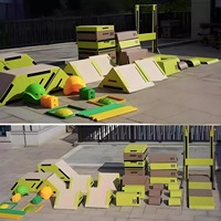 Ensemble de blocs de jeu souples personnalisés pour enfants, entraînement sensoriel au parkour, équipement de parcours d'obstacles pour l'exercice physique en maternelle
