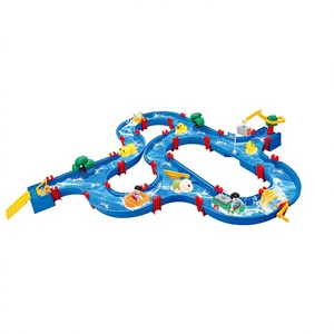 ของเล่นประกอบรางน้ำ DIY, ชุดของเล่นน้ำกลางแจ้งสำหรับฤดูร้อน, สวนน้ำชายหาด, ชุดเล่นน้ำแบบอินเทอร์แอคทีฟ - Product Image 1