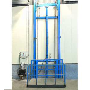 Pengangkat kargo elektrik vertikal untuk penggunaan rumah dan komersial dengan kapasitas beban tinggi dan fitur pemasangan rel panduan - Product Image 1