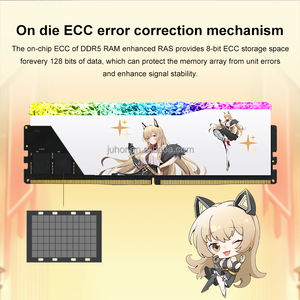 Memoria Juhor DDR5 RGB 6000MHz 32GB (2x16GB) CL28 1.4V Hynix de Bajo Consumo ECC para Escritorio, Stock Disponible - Product Image 3