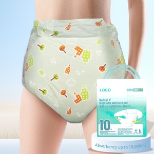 Couches jetables <span class=keywords><strong>ABDL</strong></span> personnalisables pour adultes Feuille supérieure en bambou imprimée respirante et biodégradable anti-fuite - Product Image 1