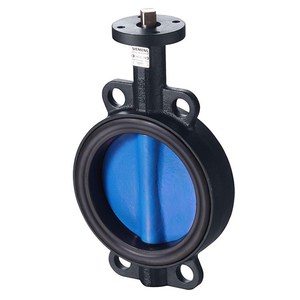 Válvula de Mariposa Eléctrica Siemens GGG40 con Abrazadera de Brida, Temperatura Normal, Gas, Agua, Presión Atmosférica - Product Image 1