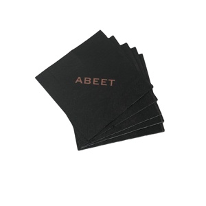 Custom Gold Bue Yellow Red Black Logo Printed Restaurant Bar <strong>Paper</strong> Facial <strong>Tissue</strong> <strong>Table</strong> Napkin Disposable 2 Ply Napkins - Product Image 1