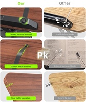 Support de livre rotatif à 360° en métal, pince de maintien de page, hauteur/angle réglables, base antidérapante mains libres, compatible avec les tablettes et les livres de cuisine