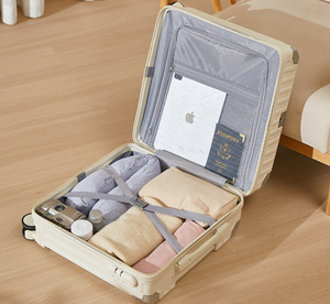 Mode Laptop Getränke halter Koffer Gepäck PC Aluminium rahmen Spinner Caster mit offenem USB-Ladegerät TSA Lock - Product Image 5