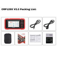 Lector de código automático Herramienta de diagnóstico de coche Launch Creader LAUNCH CRP129X obd2 escáner 2,0 Transmisión del motor ABS airbag sistema de escaneo