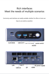 Mini PC Berkinerja Tinggi: Prosesor Intel Ultra5-125H Memori 16GB SSD 512GB Output 4K WiFi 6 BT5.<span class=keywords><strong>2</strong></span> Komputer Desktop Mini - Product Image 3