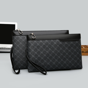Borsa da <span class=keywords><strong>Uomo</strong></span> alla Moda, Portafoglio di Lusso di Alta Qualità, <span class=keywords><strong>Pochette</strong></span> da <span class=keywords><strong>Uomo</strong></span> per Affari con Cinturino da Polso Rimovibile <span class=keywords><strong>in</strong></span> PU Impermeabile e Resistente - Product Image 5