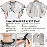 Ensemble d'accessoires professionnels pour la coloration des cheveux de salon avec logo personnalisé, comprenant un pinceau à colorant, des gants, une cape de protection et un étui de voyage (matériau plastique)