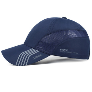 Casquette de baseball pour homme en polyester 100% à rayures, chapeau de soleil pour la pêche, la montagne, l'équitation et les activités de plein air - Séchage rapide - Product Image 2