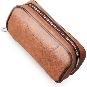 Pochette en cuir véritable fait à la main, étui étanche pour tuyau, tabac, fumage de bois, organisateur de voyage, vente en gros,