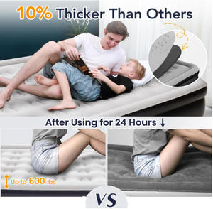 Kasur Angin Lipat <span class=keywords><strong>Portable</strong></span> dengan Pompa Terintegrasi untuk Berkemah di Luar Ruangan dan di Rumah - Product Image 5