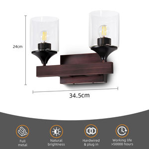 Lampe de chevet minimaliste moderne, créative, pour chambre à coucher, salon, style nordique, LED ultra-lumineuse, lumière de fond de couloir - Product Image 3