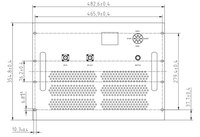 Amplificateur de puissance RF 1-2 GHz 330 W à montage en rack, 19 pouces 8U, gain de 55,5 dB pour les tests EMC
