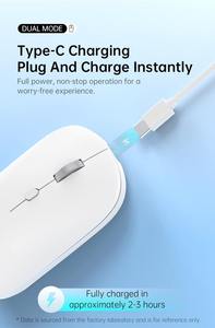 Office Bluetooth Ultra Slim Wireless <b>Mouse</b> 2.4G Rechargeable Cordless <b>Mice</b> Portable Silent Optical <b>Mouse</b> for Macbook Laptop - Product Image 6