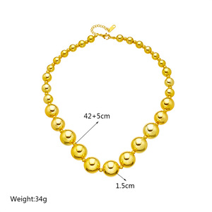 European American Fashion Minimalist Gold Plated Chain Necklace Star Pattern Party Jewelry Titanium Steel Clavicle Chain - Product Image 5