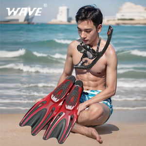 Aletas de buceo Wave Diving de goma completa para adultos, ideales para buceo. - Product Image 2