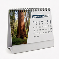 Calendario de Escritorio Personalizado Impreso al por Mayor, Calendario Mensual y Anual, Planificador de Pared, Regalo Promocional Empresarial