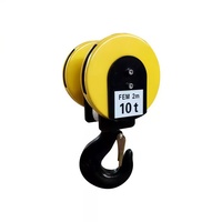 Crochet de grue Outech en acier forgé robuste, OEM, pour levage sécurisé, charge nominale 3,2T-500T, facteur de sécurité 1,25, pour portique suspendu