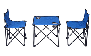 Kim loại nhẹ ngoài trời gấp bàn và ghế thiết lập cho cắm trại ăn uống bãi biển phác thảo nghệ thuật Xách Tay Cắm Trại đồ nội thất - Product Image 4