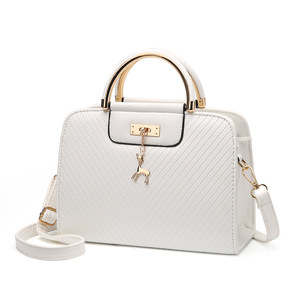 RTS Bulk Mixed Order New Wholesale Custom Logo Pu Leather Messenger Bag Square Classic Female Designer <b>Handbag</b> - Product Image 1