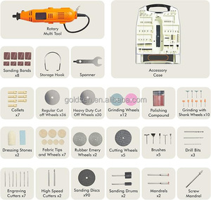 135W biến tốc độ ghi chép ROTARY <span class=keywords><strong>Tool</strong></span> Set DIY sở thích đồ gỗ thủ công Multitool Dremel tương thích 235pcs phụ kiện <span class=keywords><strong>Kit</strong></span> - Product Image 4